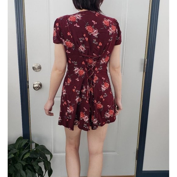 Retro 90s Style Floral Micro Mini Dress - Picture 3 of 4